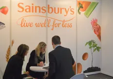 Sainbury's supermarket had a stand for meetings.